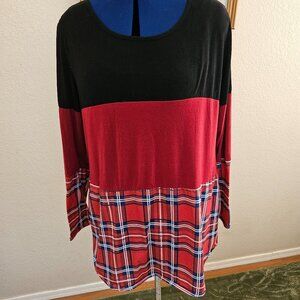 long sleeve holiday tunic